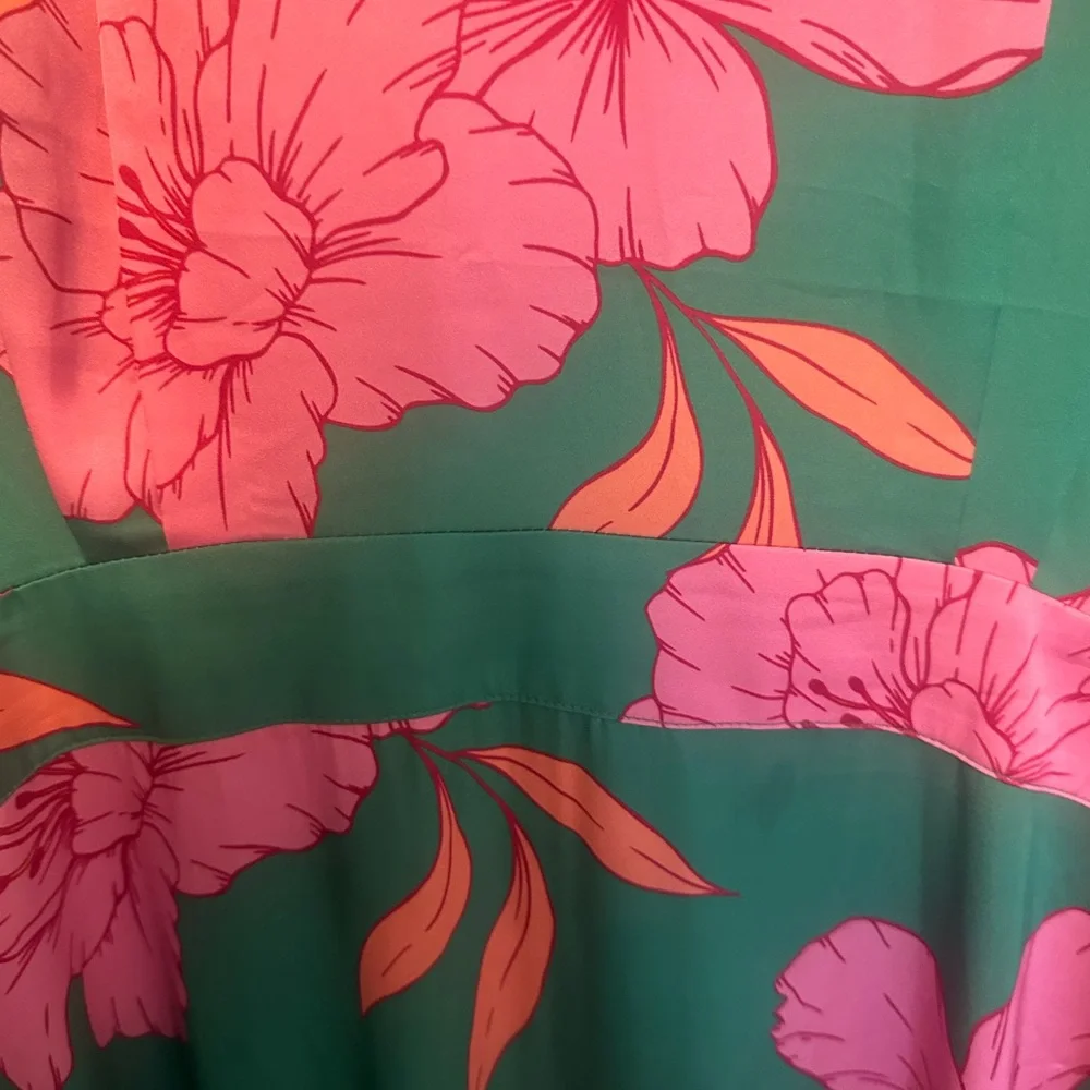 Boston Drawn Floral Tiered Maxi Dress Women’s Size 16 - Picture 6 of 16